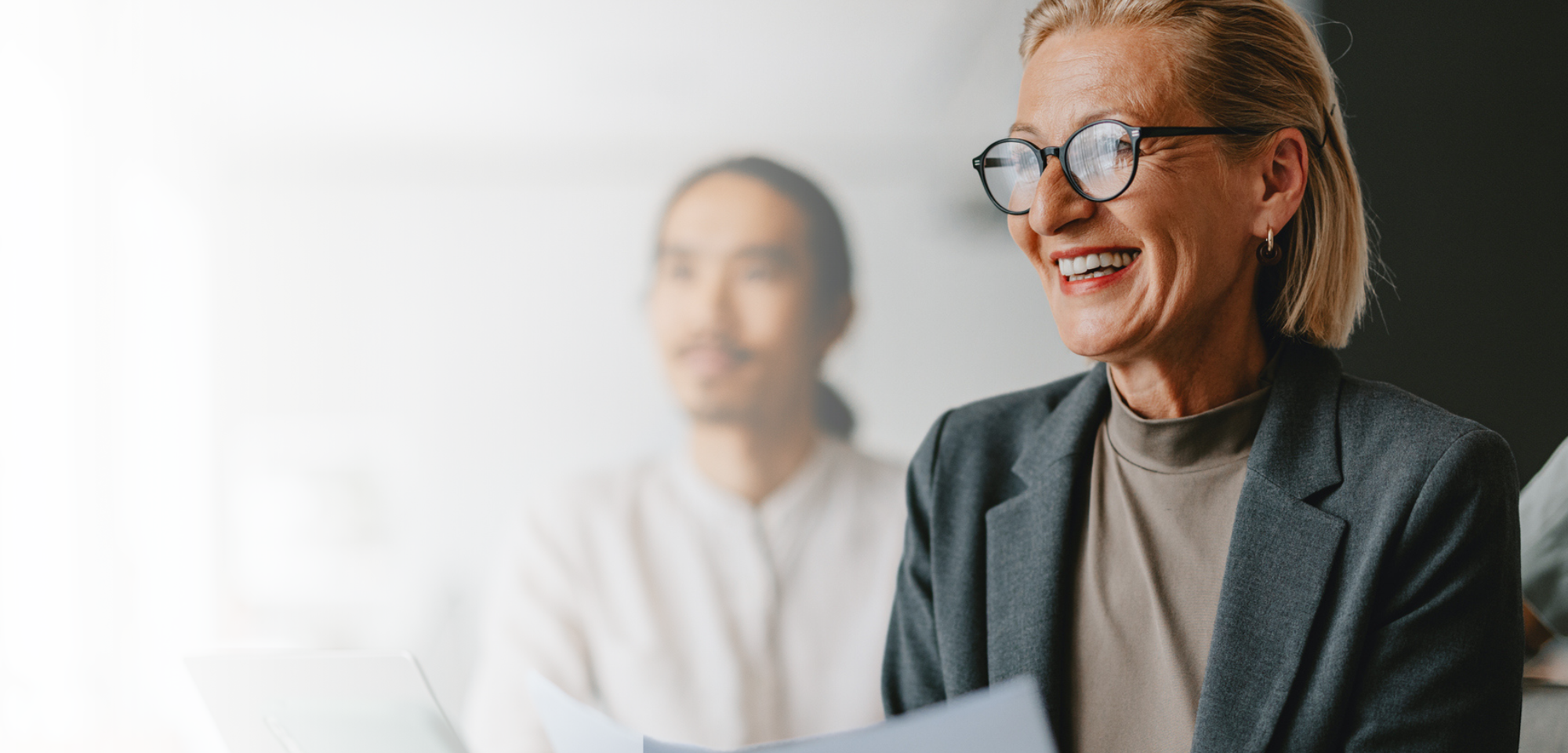 Zakenvrouw aan het rekruteren 